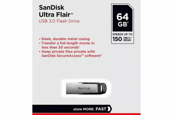 SanDisk Ultra Flair 3.0 64 Gb - Metal