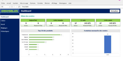 Vente de fichiers Excel personnalisés