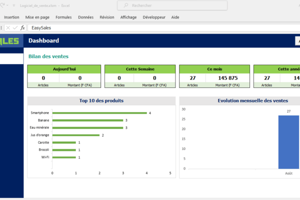 Vente de fichiers Excel personnalisés