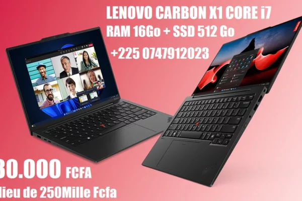 lenovo carbon x1 core i7 ram 16go ssd 512go