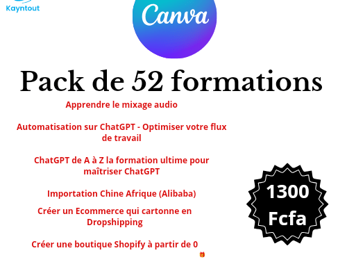 PACK DE 52 FORMATIONS