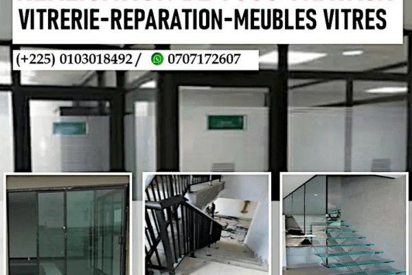 pour tous travaux de vitrerie Aluminium