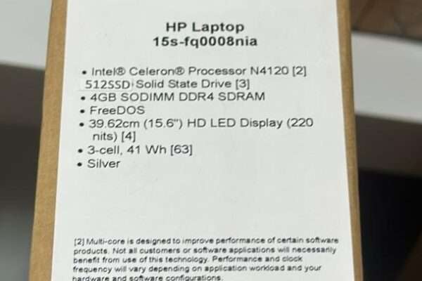 Hp dualcore 512 ssd /4 giga ram