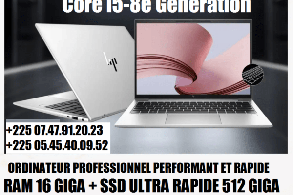 HP PRO G6 CORE i5 8e génération ram 16go + ssd512