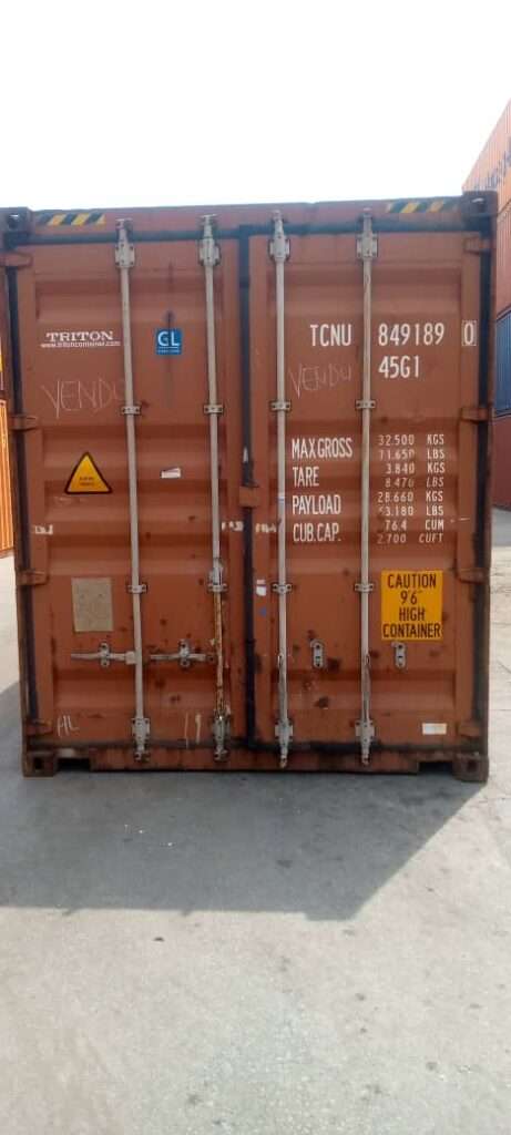 Vente de conteneurs 20 pieds