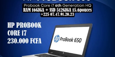 HP PROBOOK 650 CORE i7 RAM 16GIGA SSD512GIGA