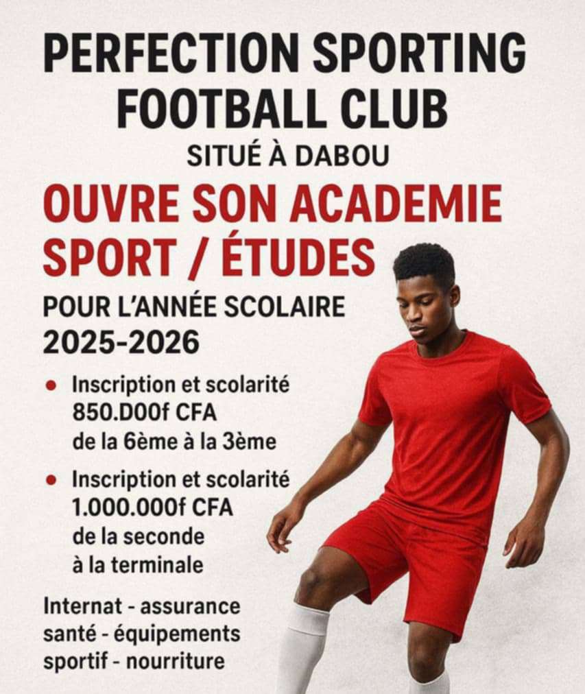 Academy de formation pour les footballeurs